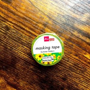 Sunflower and Lace Washi Tape